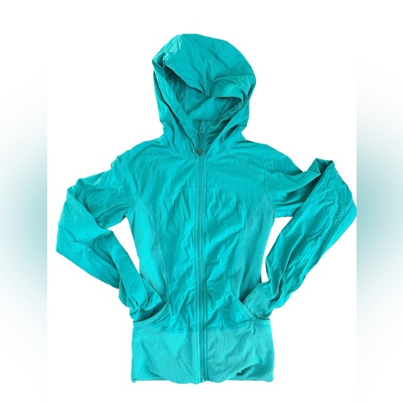 Lululemon Athletica Turquoise Full-Zip Hoodie – Size 4 - Picture 2 of 11